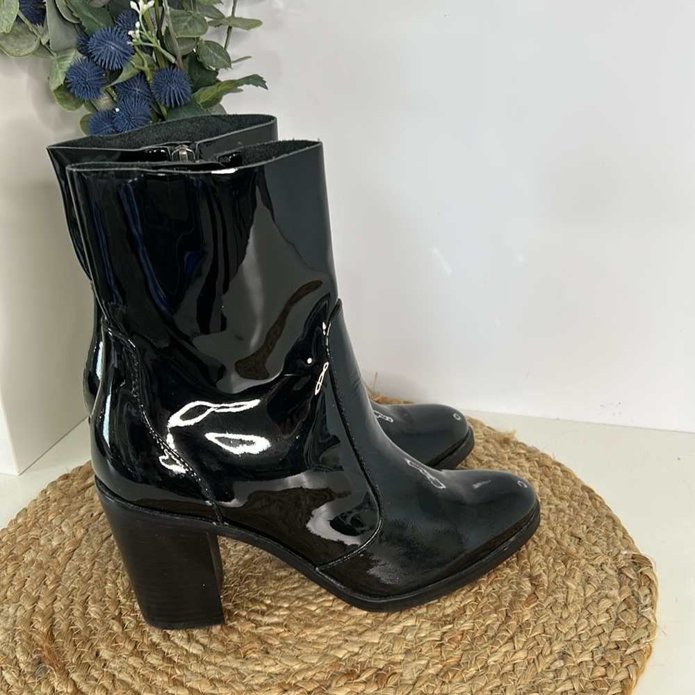 Splendid Patent Leather ankle booties-size 8-black - Picture 4 of 14